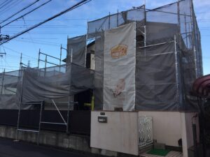 外壁リフォーム、屋根カバー工事の準備３